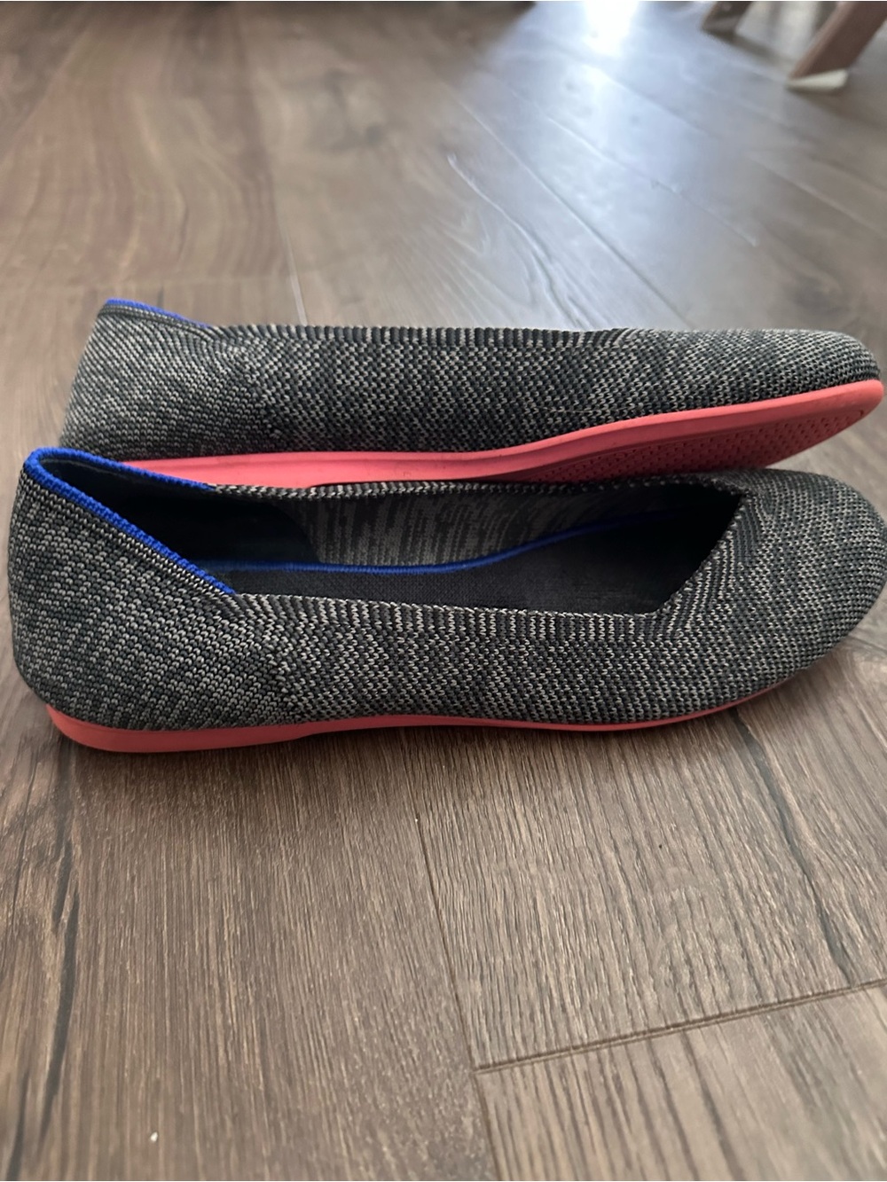 Rothy's “The Flat” Round Toe Charcoal Gary Birdseye - Picture 3 of 6
